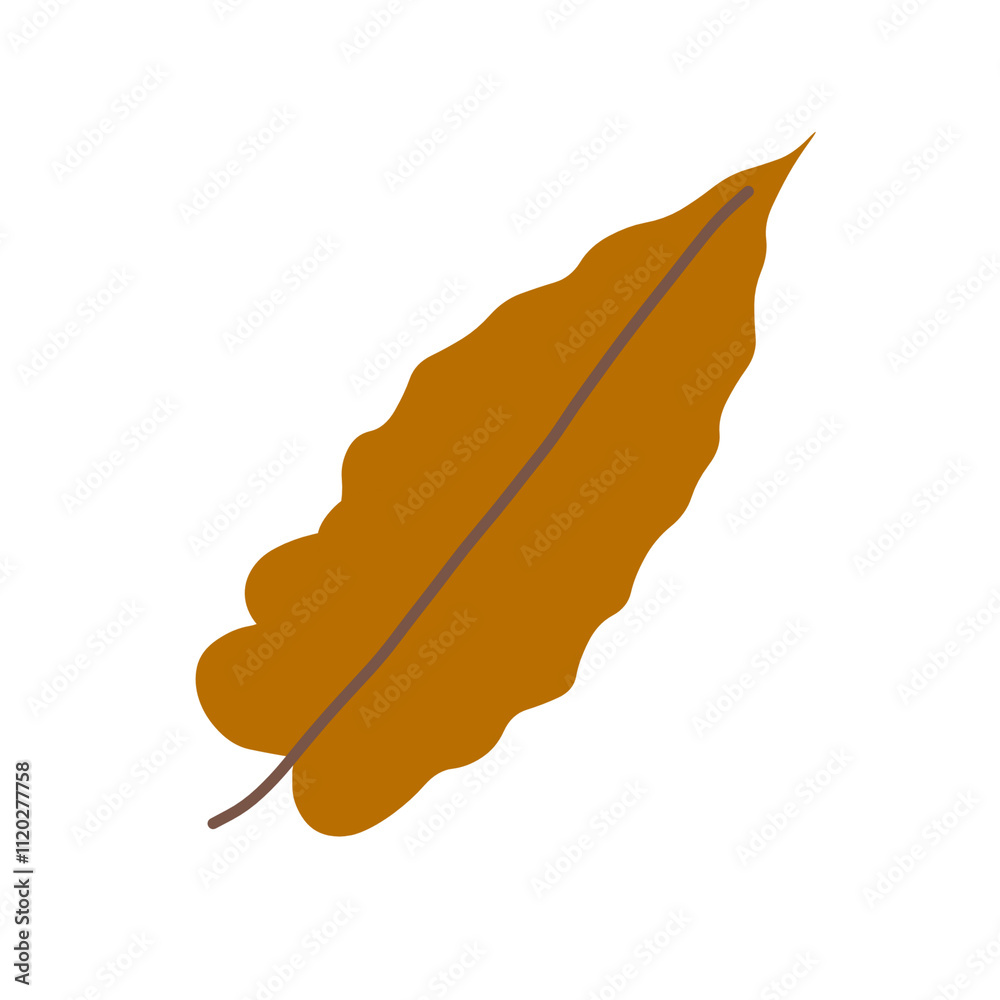 Brown Leaf Sheet hand-drawn art Brown Leaf Sheet hand-drawn art