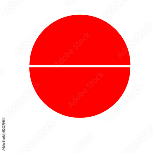 Free Download Two half circle Red logo art - GFXLoad