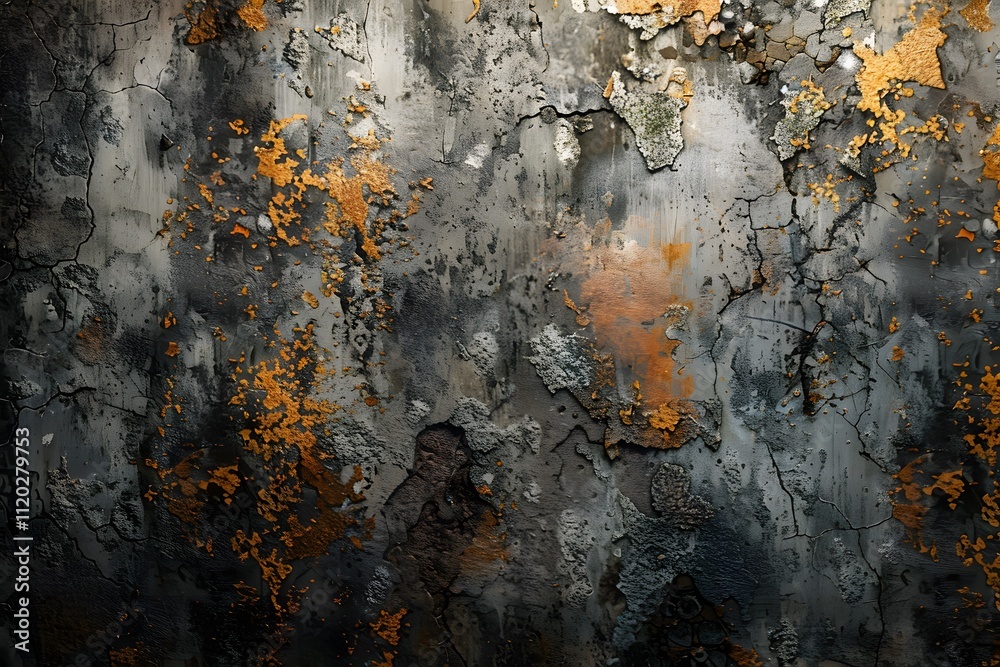 Textured Wall with Rust and Peeling Paint Textured Wall with Rust and Peeling Paint
