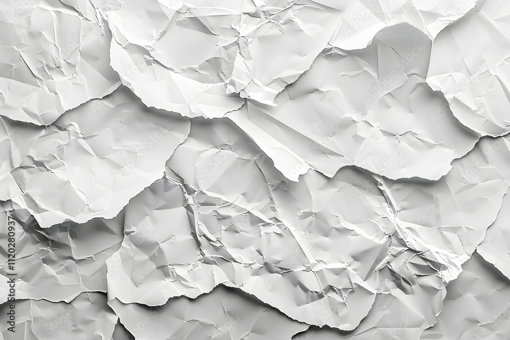 Crumpled White Paper Texture for Creative Backgrounds Crumpled White Paper Texture for Creative Backgrounds