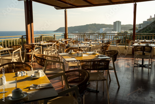 Breakfast with a view at the beach