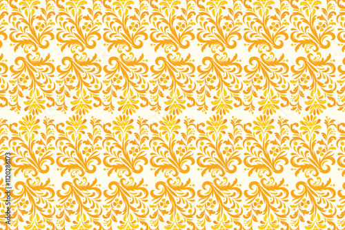 seamless pattern featuring floral and botanical motifs, decorative flower designs, and ornamental elements for textile prints, fashion applications, and creative design projects