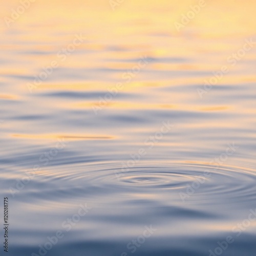 Rippling Water Patterns at Sunset 