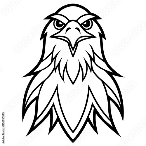 eagle head vector photo