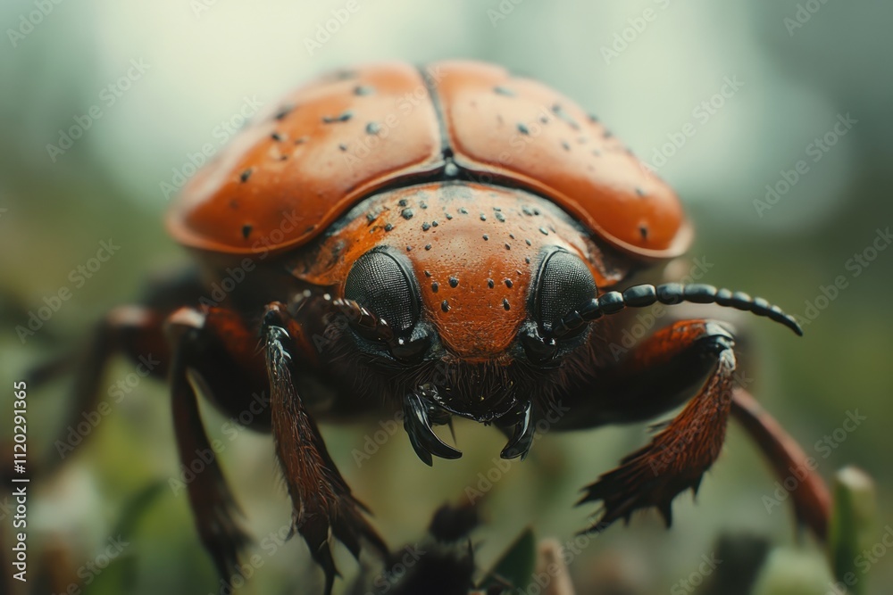 Naklejka premium bug on the ground