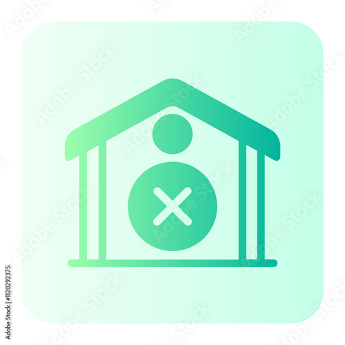 Cancelled gradient icon