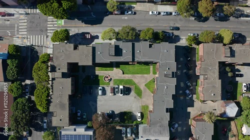 Top-down visual of Francisco's vibrant urban landscape