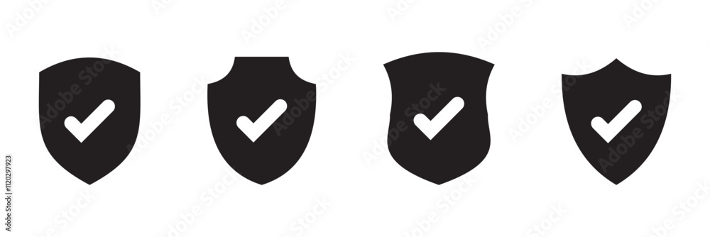 Shield icon collection. Protect shield sign. Defense protect elements Shield icon collection. Protect shield sign. Defense protect elements