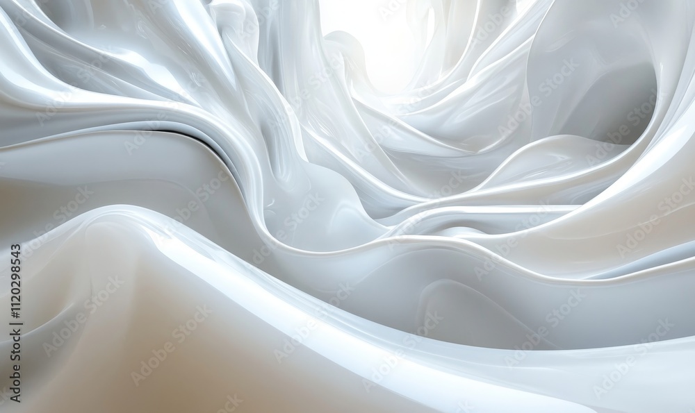Obraz premium Abstract White Background, Generative AI
