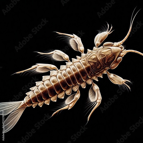 80 Backswimmer (Notonectidae) A predatory insect that swims on i photo