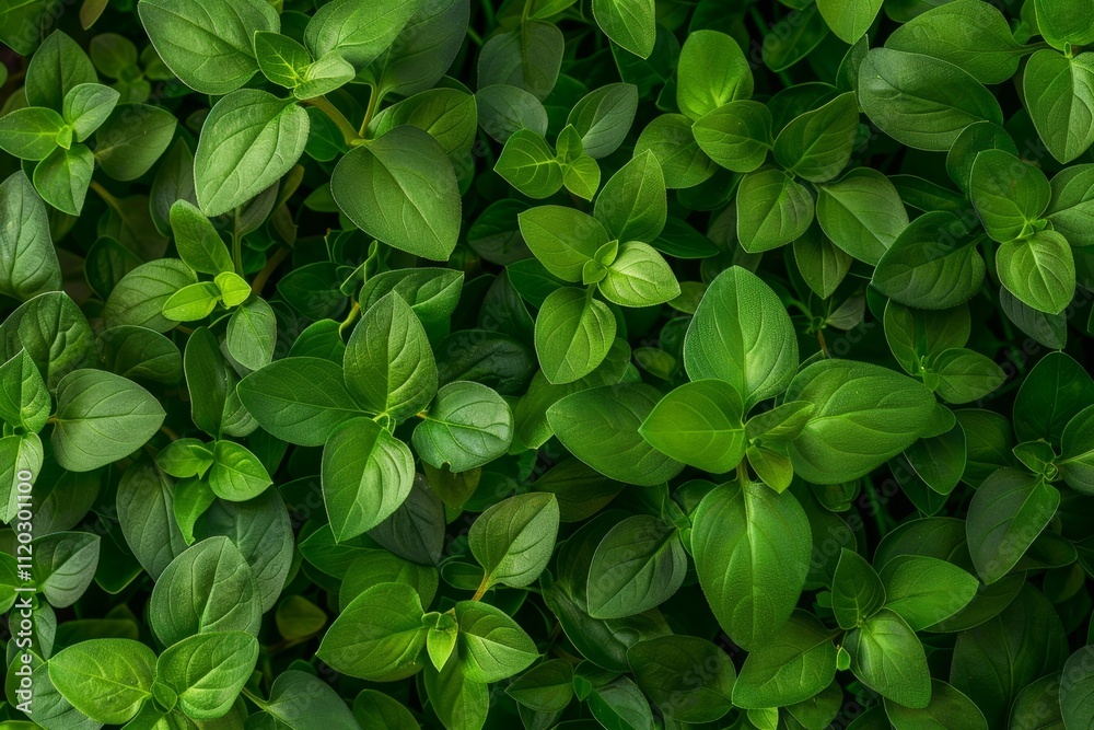 Oregano texture background, origanum vulgare green leaves pattern, wild marjoram banner, sweet marjoram Oregano texture background, origanum vulgare green leaves pattern, wild marjoram banner, sweet marjoram
