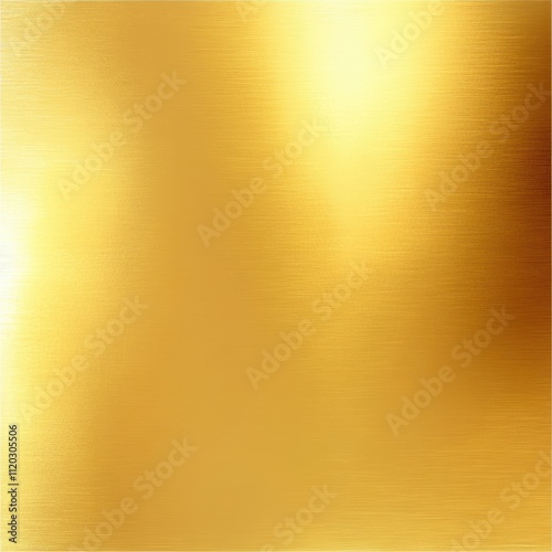 A gold colored surface with a shiny texture. Generative AI