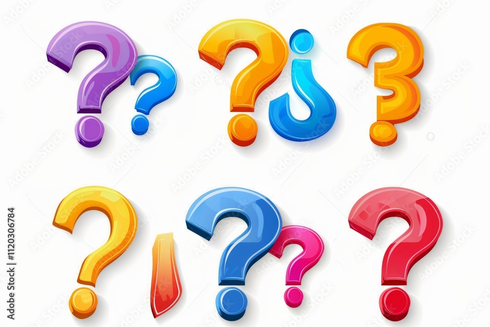 Question mark icon, quiz symbol, interrogation sign, simple rebus silhouette, questions emblem, faq set Question mark icon, quiz symbol, interrogation sign, simple rebus silhouette, questions emblem, faq set