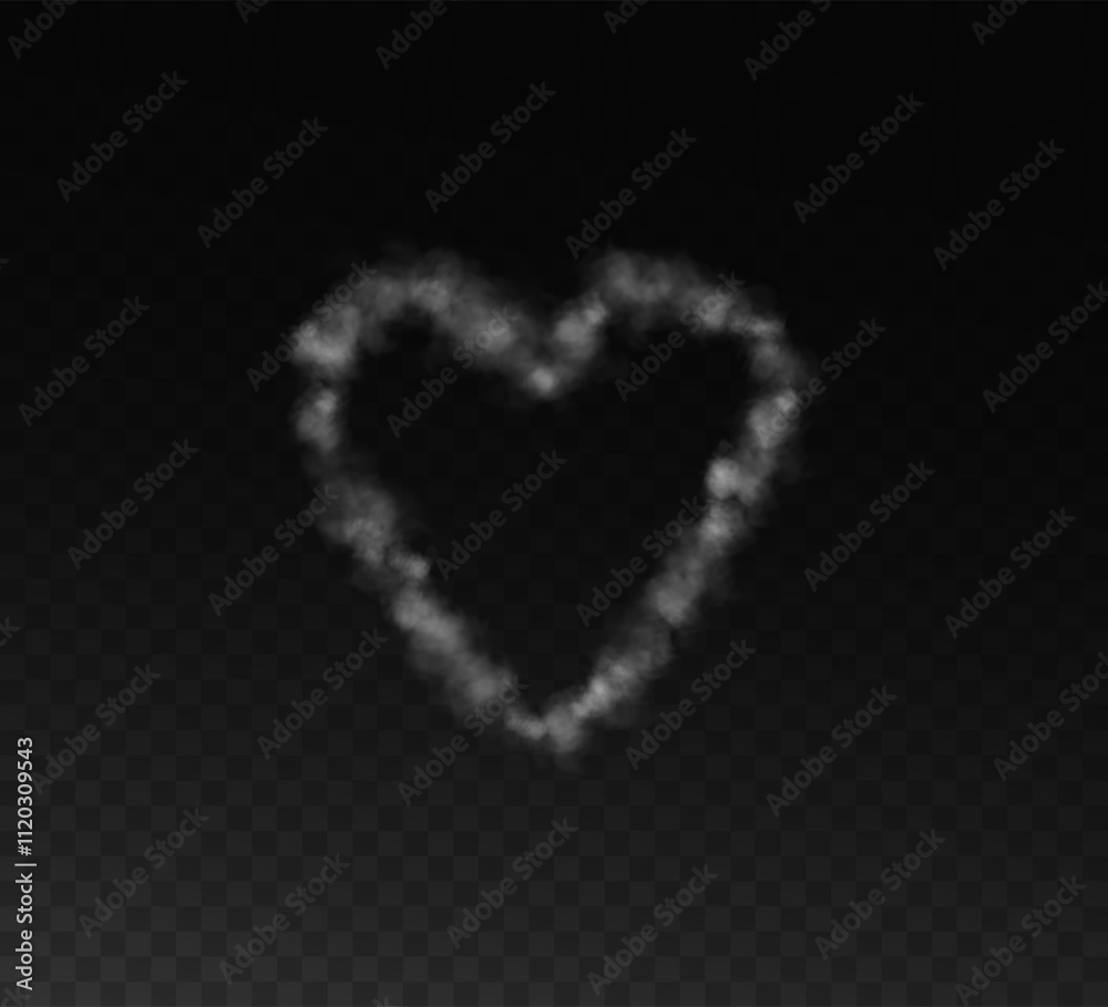 Heart shaped smoke effect, sign of love, smoke hearts, love. White waves of smoke from hot drink, coffee, cigarettes, tea or food. Mockup of fog with swirls. Heart shaped smoke effect, sign of love, smoke hearts, love. White waves of smoke from hot drink, coffee, cigarettes, tea or food. Mockup of fog with swirls.