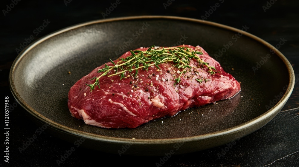 The Raw Beef Steak Presentation The Raw Beef Steak Presentation