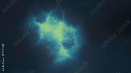 Wallpaper Mural Enigmatic and Mysterious Dark Clouds with an Ethereal and Enchanting Glow Emitting Radiance. Motion Torontodigital.ca