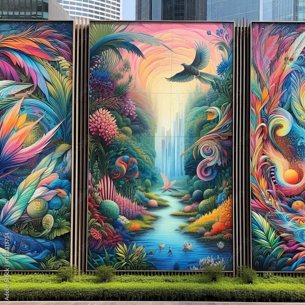 67 Vibrant Outdoor Art Panels Izobrajenie 1 iz 4 67 Vibrant Outdoor Art Panels Izobrajenie 1 iz 4