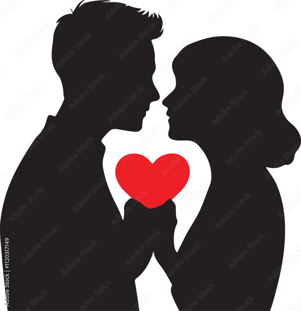 silhouette of a couple silhouette of a couple