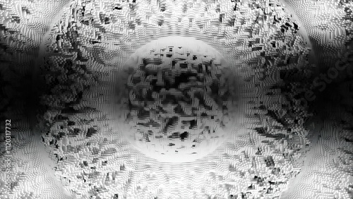 Fotografija An Abstract Black and White Pattern showcasing a myriad of creative artistic elements