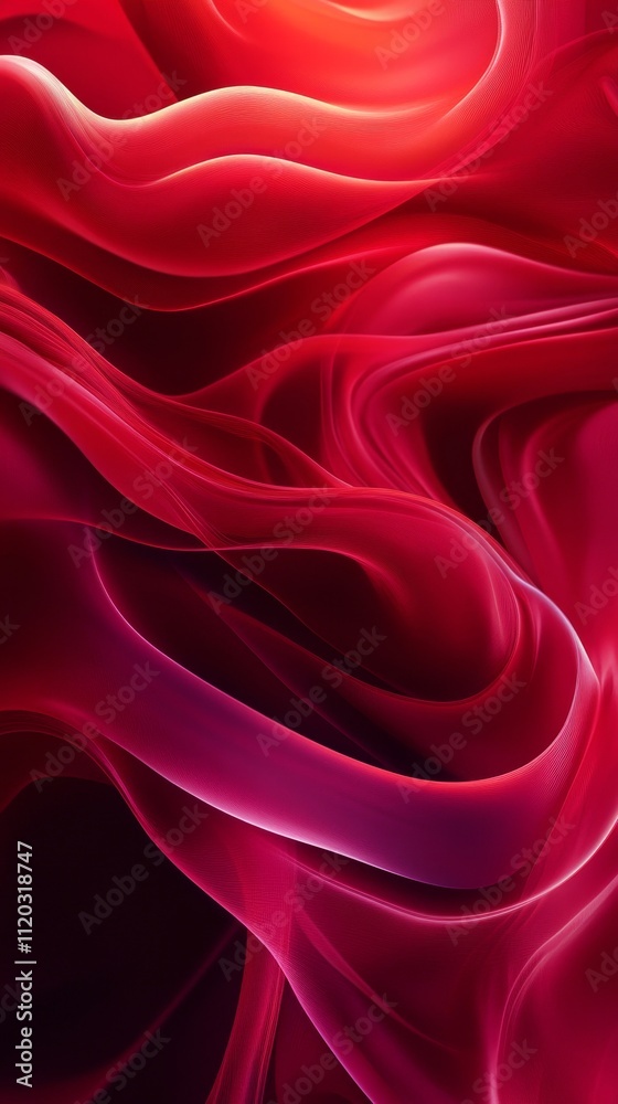 Obraz premium red silk background, Generative AI