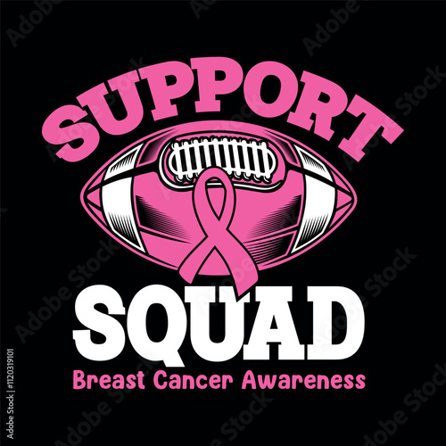 support squad breast cancer awareness month pink football
