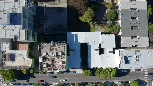 Top-down aerial views of San Francisco showcasing urban life and landscapes