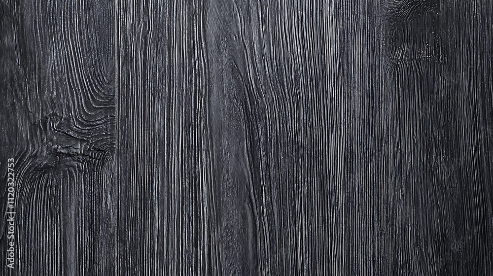 A black wooden surface with a grainy texture A black wooden surface with a grainy texture