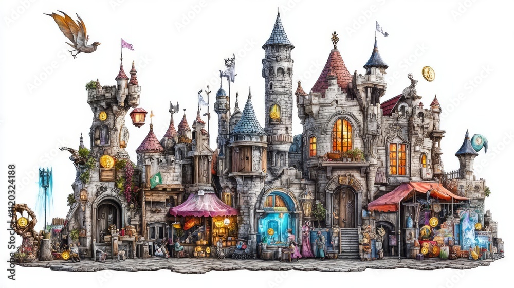 Obraz premium Fantasy-inspired architectural masterpiece.