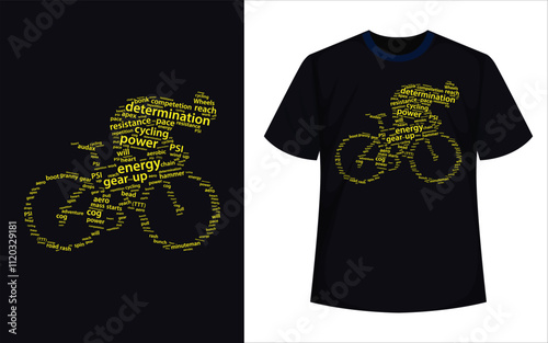 Typography slogan Cycling, Cycling T shirt graphics, illustration, vectors. you can download vector file.