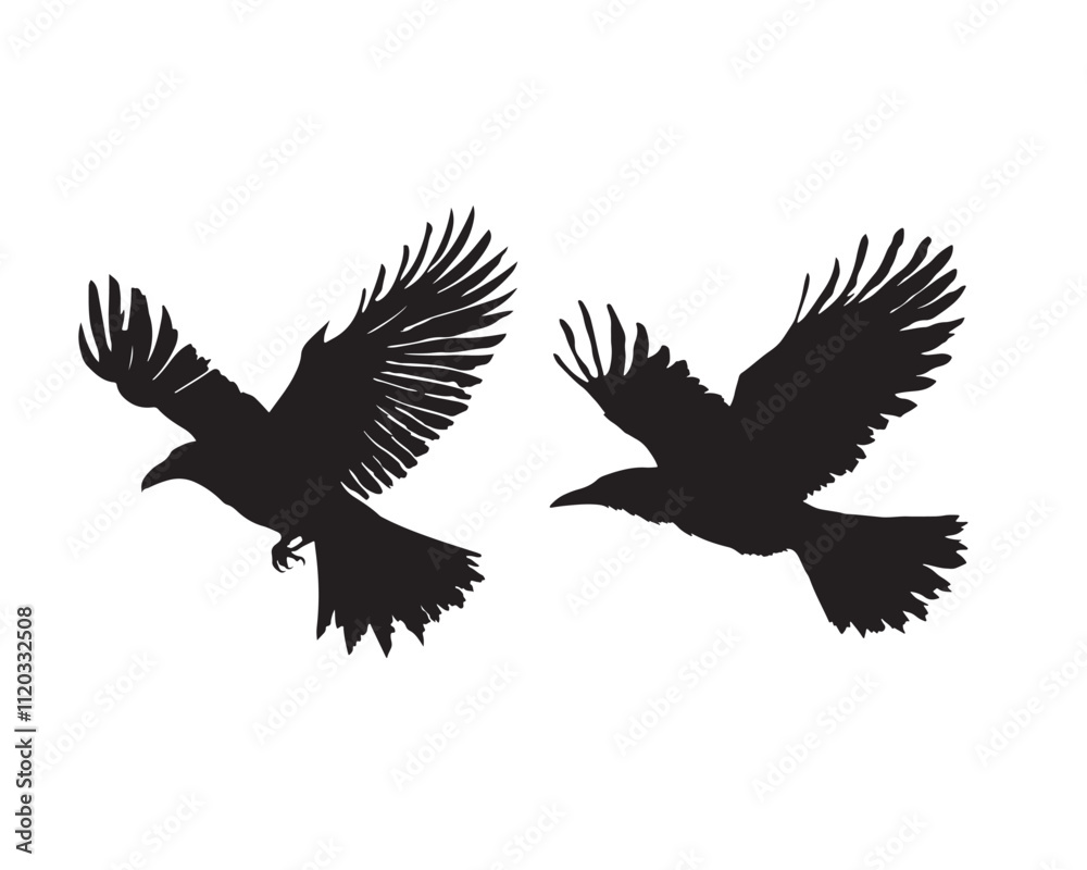 Fototapeta premium The bird's silhouette conveys a sense of freedom and elegance