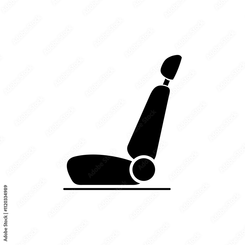 Car seat icon isolated on white background. Car seat icon isolated on white background.