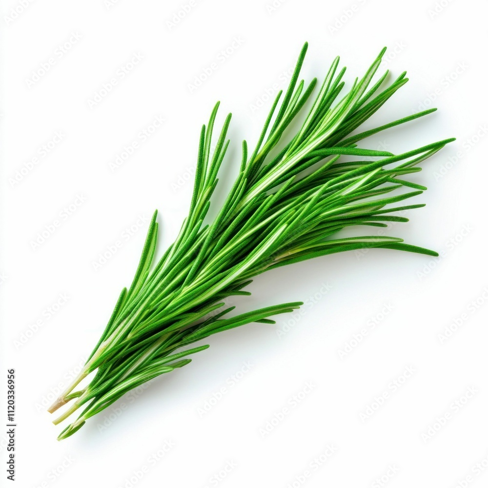 Fresh Rosemary Isolated on White Background Fresh Rosemary Isolated on White Background