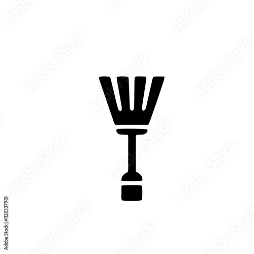 Simple Vector Icon of a cleaning tools – Logo Design Illustration
