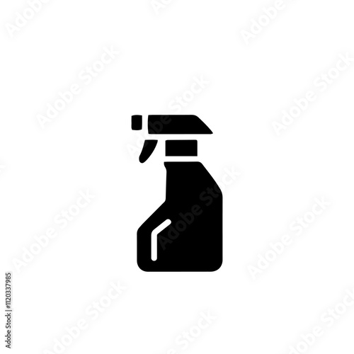 Simple Vector Icon of a spray bottle – Logo Design Illustration