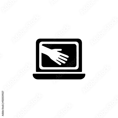 Simple Vector Icon of a Electronic clining – Logo Design Illustration