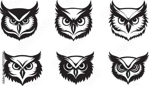 Owl Head Logos for Eco-Friendly and Natural Brands
 photo