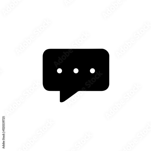Simple Vector Icon of a chat symbol – Logo Design Illustration