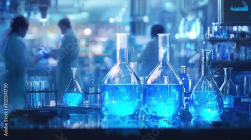 Chemical Experiment in a Laboratory