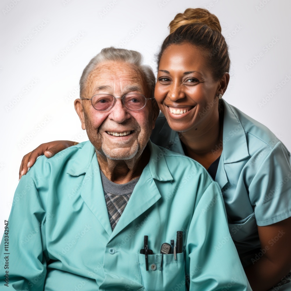 Pareja de médicos, afroamericanos o latinos, orgullosos de su trabajo, dedicación, esfuerzo y experiencia. Pareja de médicos, afroamericanos o latinos, orgullosos de su trabajo, dedicación, esfuerzo y experiencia.