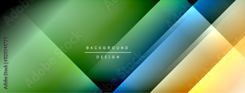 Dynamic shadow lines with gradient colors geometric background