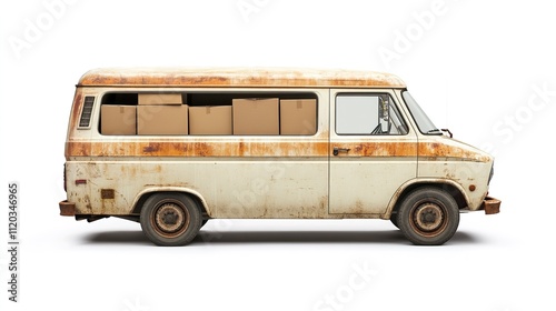 Delivery truck with boxes. sale promotion images photo