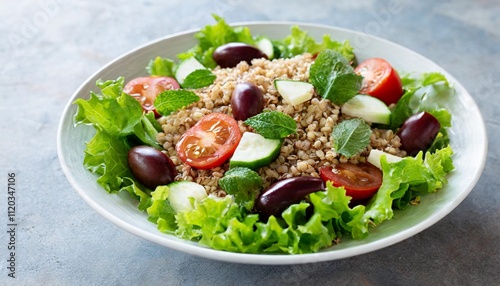 Wholesome Grain-Based Salads Styled in Bright and Minimalist Food Photography Themes