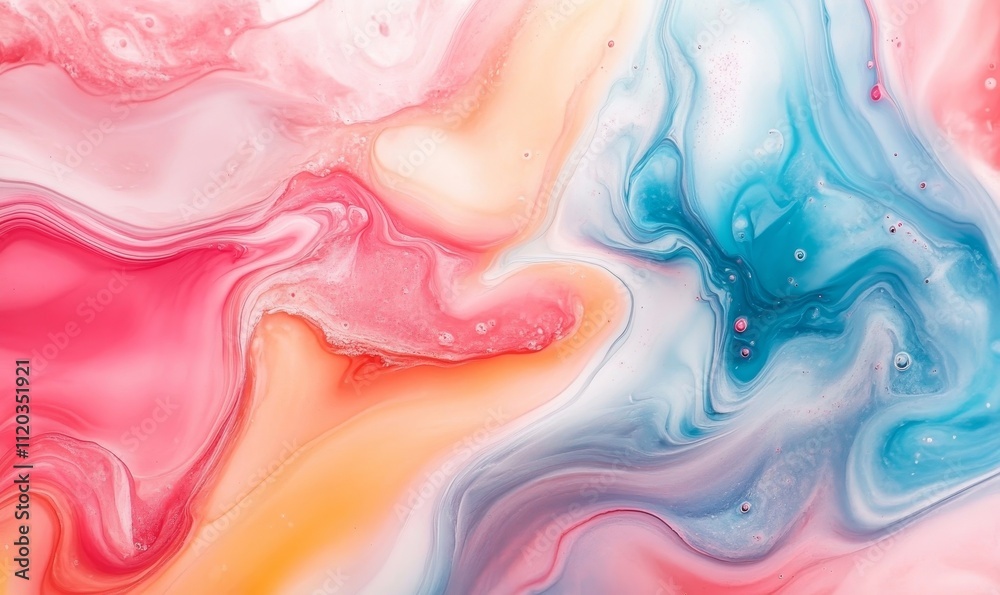 Mixing Liquid Ink Abstract Background, Generative AI Mixing Liquid Ink Abstract Background, Generative AI