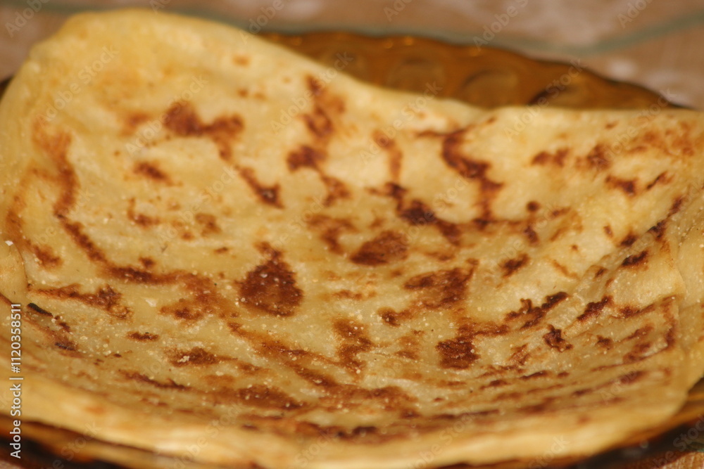 Moroccan Msemmen Close Up Moroccan Msemmen Close Up
