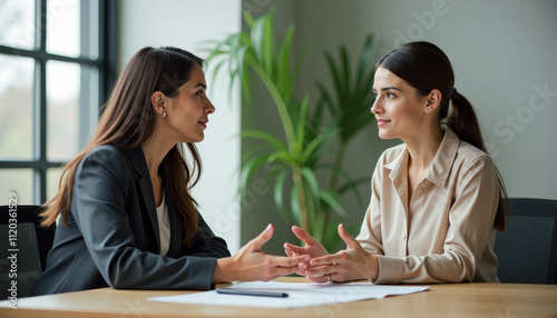Businesswomen in Discussion