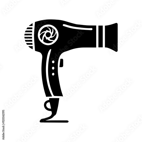 Simple Vector Icon of a Blow Dryers – Logo Design Illustration