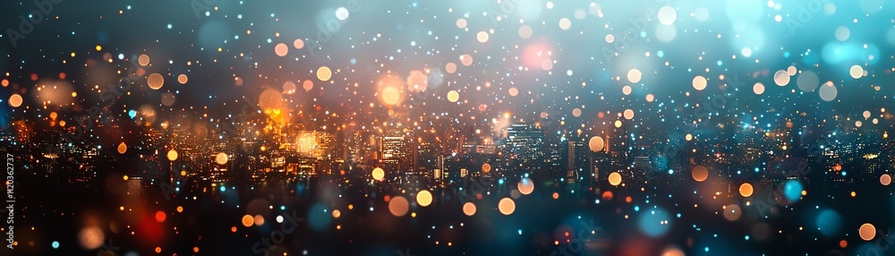 A vibrant, abstract background featuring sparkling lights and bokeh effects in warm and cool colors, creating a festive and dreamy atmosphere. A vibrant, abstract background featuring sparkling lights and bokeh effects in warm and cool colors, creating a festive and dreamy atmosphere.