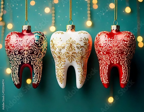 new year and christmas ornaments