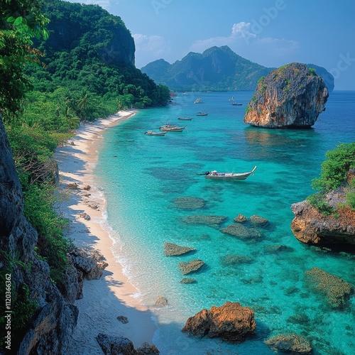 Puckett en Tailandia, playa paradisiaca como gran destino turístico. photo