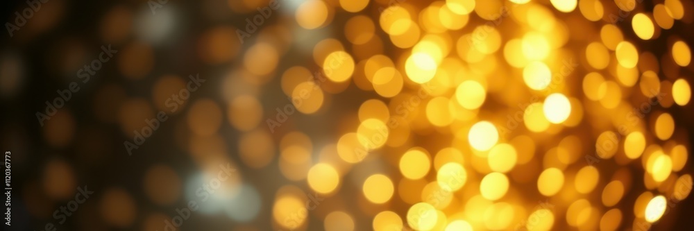 Stunning golden bokeh lights create a mesmerizing ambiance at a festive evening gathering in an outdoor setting Stunning golden bokeh lights create a mesmerizing ambiance at a festive evening gathering in an outdoor setting
